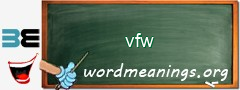 WordMeaning blackboard for vfw